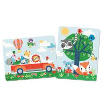 Детски пъзел за игра Fisher Price, Приключения с приятели, 2х24 части