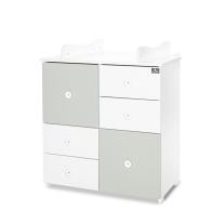 Детски шкаф Lorelli 2BOX - Бяло/Milky Green