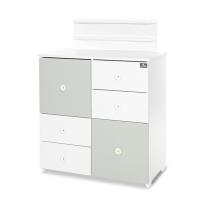 Детски шкаф Lorelli 2BOX - Бяло/Milky Green