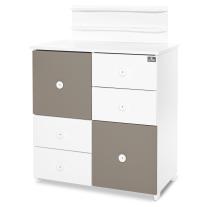 Детски шкаф Lorelli New - Бял/String