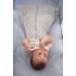 Детски спален чувал от органичен памук BabyBliss, Dreamy Zzz Grey, 2.5 TOG, 18-36 м
