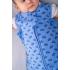 Детски спален чувал от органичен памук BabyBliss, Blue Cars, 1 TOG, 6-18 м