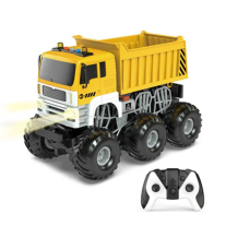 Детски строителен камион със звуци, светлини и дистанционно управление Crazon