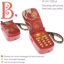 Детски телефон със звук и светлина Battat, Червен