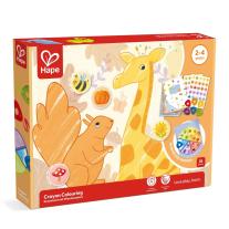 Детски творчески комплект Hape, Оцветяване с пастели