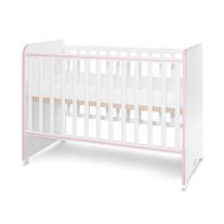 Детско легло Lorelli - Sweet Dream, 60 x 120 cm, бяло/orchid pink