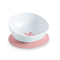 Иновативна купа с вакуумна основа за бебета и деца Doddl, светло розов