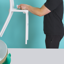 Иновативна купа с вакуумна основа за бебета и деца Doddl, светло розов