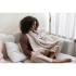 Пелена за кърмене Doomoo със силиконов ринг Mom n Play Tetra Almond