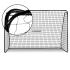 Футболна врата Dunlop 300x205x120
