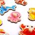 Дървен пъзел с дръжки Tooky Toy, Подводен свят