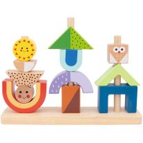 Дървена игра със сенки, за подреждане и нанизване Tooky Toy