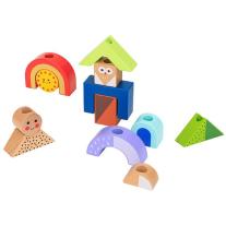 Дървена игра със сенки, за подреждане и нанизване Tooky Toy