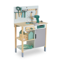 Дървена работна маса за игра с инструменти Moni Toys