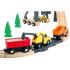 Дървена строителна площадка, с кран и релси Tooky Toy