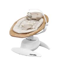 Електрическа бебешка люлка Carrello Mio Linen Beige
