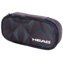 Елипсовиден ученически несесер Astra Head - 3D, син, AC5 maxi, 1 цип
