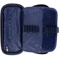 Елипсовиден ученически несесер Astra Head - 3D, син, AC5 maxi, 1 цип