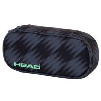 Елипсовиден ученически несесер Astra Head - Графит, 1 цип