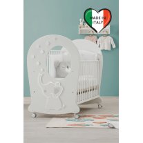 Дървено легло Erbesi Elly Oblo' Bianco