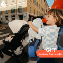 Детска количка ErgoBaby Metro 3 GRAPHITE GREY + Два подаръка Ergobaby Away Baby Carrier: Midnight Blue и Ergobaby Metro 3 Carry Bag
