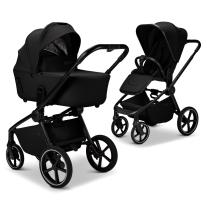 Бебешка количка 2в1 MOON RESEA 2.0 ONYX