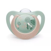 Силиконови залъгалки NUK 18+ мес., 2 бр., Костенурка/Кит