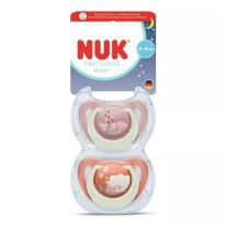 Светещи залъгалки NUK 0-6 мес., 2 бр., Night, Заек/Овца