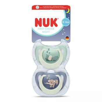 Светещи залъгалки NUK 0-6 мес., 2 бр., Night, Хипо/Коала