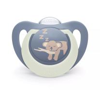 Светещи залъгалки NUK 0-6 мес., 2 бр., Night, Хипо/Коала