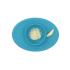 Обучителна силиконова купа с вградена вакуумна подлжка Ezpz 4 + месеца Tiny Bowl Blue