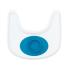 Обучителна силиконова купа с вградена вакуумна подлжка Ezpz 4 + месеца Tiny Bowl Blue