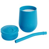 Обучителна чаша със сламка Ezpz 12+ месеца Mini Cup Blue