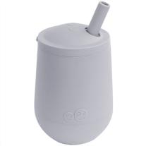 Обучителна чаша със сламка Ezpz 12+ месеца Mini Cup Pewter