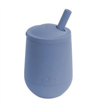 Обучителна чаша със сламка Ezpz 12+ месеца Mini Cup Indigo
