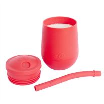 Обучителна чаша със сламка Ezpz 12+ месеца Mini Cup Coral