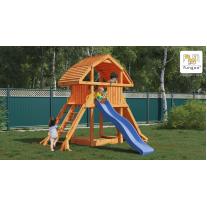 Дървена детска площадка с пързалка Fungoo GIANT