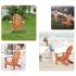 Детски дървен стол-шезлонг Ginger Home Adirondack