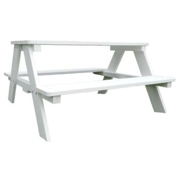 Детски дървен градински комплект с маса за пикник и чадър Ginger Home