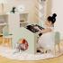 Детска мултифункционална дървена маса със столчета Ginger Home