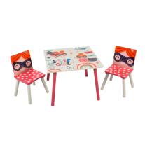 Детска дървена маса със столчета Ginger Home Super Girl