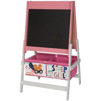 Детски дървен статив за рисуване 3в1 Ginger Home Super Girl