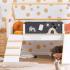 Детско двуетажно дървено легло-къщичка Ginger Home Монтесори