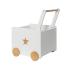 Дървена кутия за съхранение на играчки с колелца за бутане Ginger Home