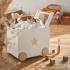 Дървена кутия за съхранение на играчки с колелца за бутане Ginger Home