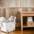 Дървена кутия за съхранение на играчки с колелца за бутане Ginger Home