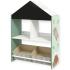 Детска дървена етажерка за играчки и книжки с черна дъска за писане Ginger Home Forest