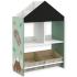 Детска дървена етажерка за играчки и книжки с черна дъска за писане Ginger Home Forest