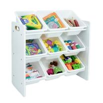 Етажерка за играчки с кутии за съхранение Ginger Home White