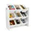 Етажерка за играчки с кутии за съхранение Ginger Home White